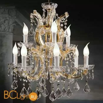 Люстра Beby Group Novecento 6302/6+3 Light gold CUT CRYSTAL
