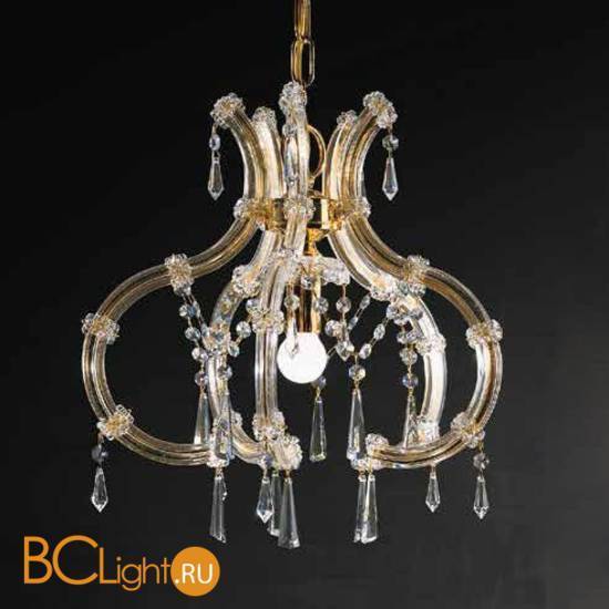 Подвесной светильник Beby Group Novecento 6305/1 Light gold CUT CRYSTAL