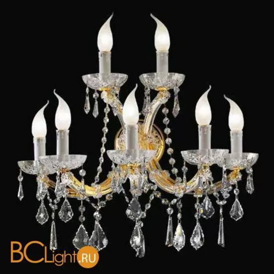 Бра Beby Group Novecento 6315/5A Light gold CUT CRYSTAL