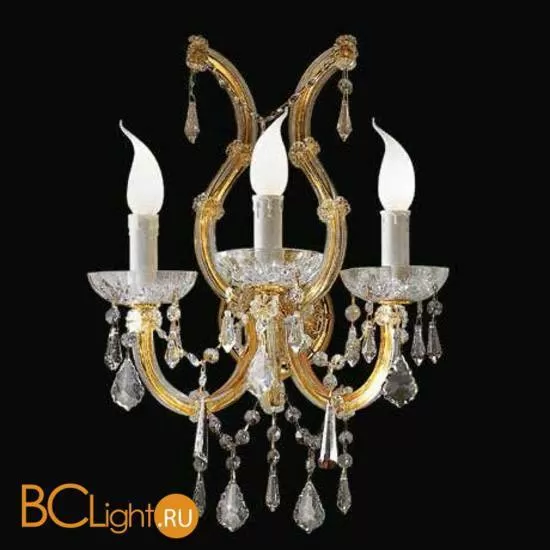 Бра Beby Group Novecento 785/3A Light gold CUT CRYSTAL