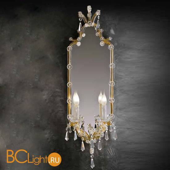 Бра Beby Group Novecento 430/2S Light gold CUT CRYSTAL
