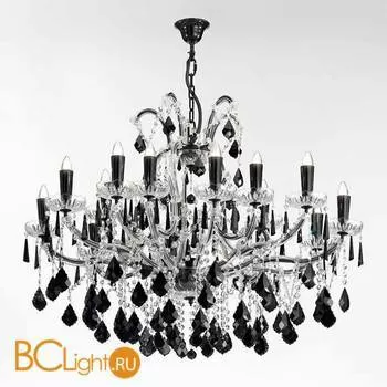 Люстра Beby Group Nuovo Vintage 6105/15+3 LED Glossy Black SWAROVSKI ELEMENTS