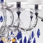 Люстра Beby Group Nuovo Vintage 6101/8 Blue Sapphire Metallized White silk Blue - Фото 1