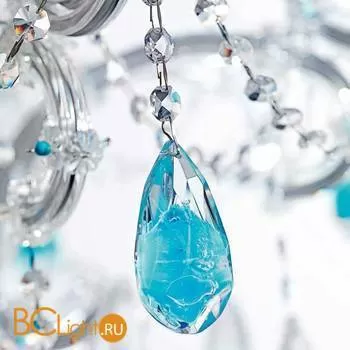 Люстра Beby Group Nuovo Vintage 6104/8 Satin Chrome White silk Celeste - Фото 1