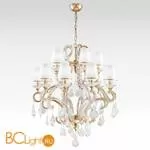 Люстра Beby Group Nuovo Vintage 6104/10+5 Satin Gold 213 White rose - Фото 0