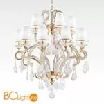 Люстра Beby Group Nuovo Vintage 6104/10+5 Satin Gold 213 White rose