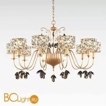 Люстра Beby Group Nuovo Vintage 510/10 Satin Gold Beige Damasco Black Black Gold Leaf