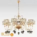 Люстра Beby Group Nuovo Vintage 510/10 Satin Gold Beige Damasco Black Black Gold Leaf - Фото 0