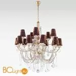 Люстра Beby Group Nuovo Vintage 3100/10+5 Satin Gold Brown Damasco Black White Silver Leaf - Фото 0