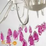 Люстра Beby Group Nuovo Vintage 511/10 White Leather 01 White flowers Fuxia - Фото 2