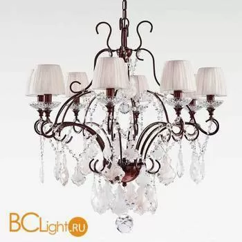 Люстра Beby Group Nuovo Vintage 3101/8 Rusty White silk White Silver Leaf