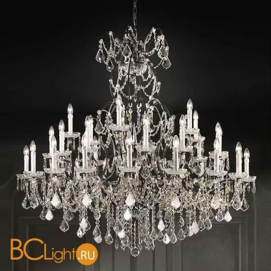Люстра Beby Group Old style 3316/36 Black silver CUT CRYSTAL