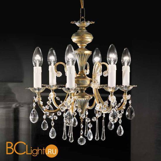 Люстра Beby Group Old style 3306/6 Ivory gold CUT CRYSTAL