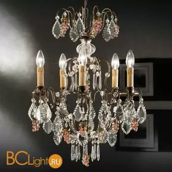 Люстра Beby Group Old style 3324/5 Rusty HALF CUT WITH GLASS FRUITS