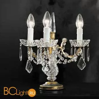 Настольная лампа Beby Group Old style 3285/3L Black gold CUT CRYSTAL