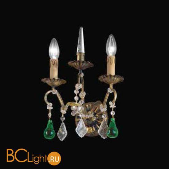 Бра Beby Group Old style 3309/2A Black gold CUT WITH GLASS FRUITS