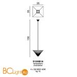 Подвесной светильник Beby Group Outdoor 5100B14 Chrome Transparent - Схема