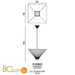 Подвесной светильник Beby Group Outdoor 5100B09 Chrome Transparent - Схема