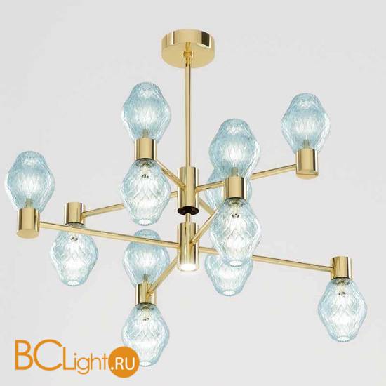 Потолочная люстра Beby Group Peonia 7701B04 Light Gold Turquoise Capri