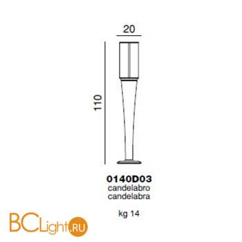Торшер Beby Group Platinum 0140D03 Pearled White 024 - Схема