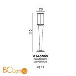 Торшер Beby Group Platinum 0140D03 Pearled White 024 - Схема