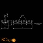 Люстра Beby Platinum 0140B05 Chrome SW Silver Night - Схема