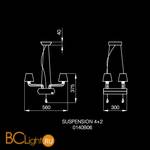 Люстра Beby Platinum 0140B06 Chrome SW Silver Night - Схема