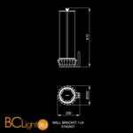 Бра Beby Platinum 0140A01 Chrome 063 - Схема