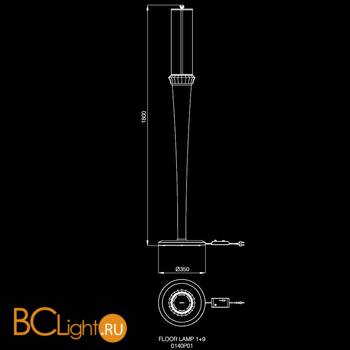 Торшер Beby Platinum 0140P01 Chrome 063 - Схема