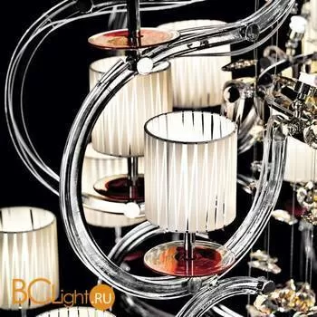 Люстра Beby Group Prive 0210B07 Chrome Red Sensuelle White Silver Leaf - Фото 0