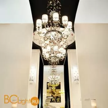 Люстра Beby Group Prive 0210B08 Chrome Golden Portofino White Red - Фото 0