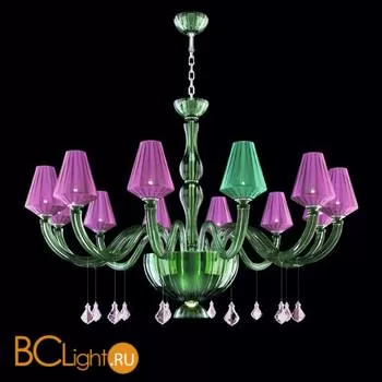 Люстра Beby Group Pure 7820BB4 Chrome Green Tuscany N316 Fuxia