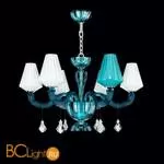 Люстра Beby Group Pure 7820B02 Chrome Turquoise Capri White White Silver Leaf