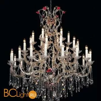 Люстра Beby Queen of Roses 9000B18 Light gold Swarovski Almond