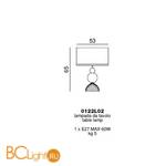 Настольная лампа Beby Group Star 0122L02 Chrome Emerald 311 - Схема