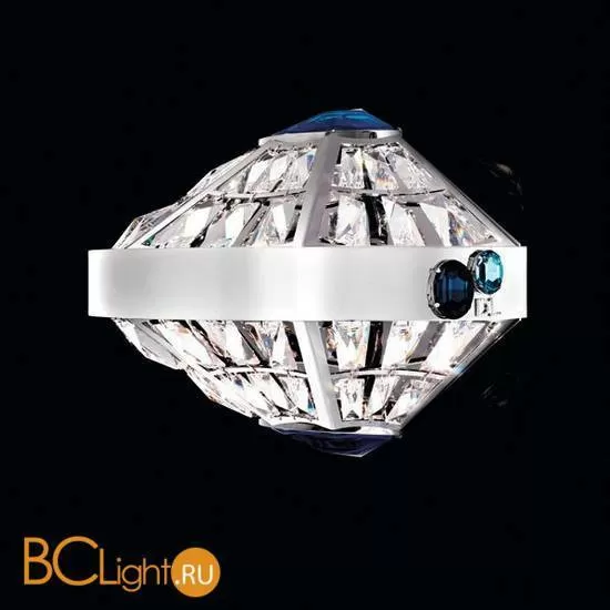 Настенный светильник Beby Group Stone 5150A02 Chrome Cut Almond Turquoise
