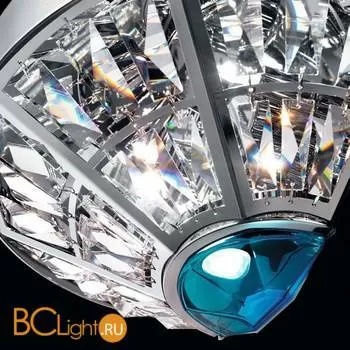 Настенный светильник Beby Group Stone 5150A02 Chrome Cut Almond Turquoise - Фото 0