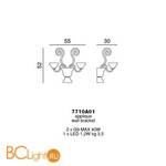 Бра Beby Group Vanite 7710A01 Gold Chocolate - Схема