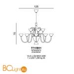 Люстра Beby Group Vanite 7710B01 Gold Chocolate - Схема