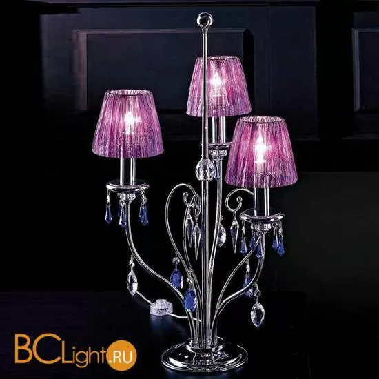 Настольная лампа Beby Violet 0118L02 Chrome 184 SW Blu Violet