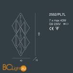 Настенно-потолочный светильник Bellart Alaska 2552/PL7L 04/V01 - Схема
