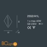 Настенно-потолочный светильник Bellart Alaska 2552/A1L 04/V03 - Схема