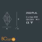 Настенно-потолочный светильник Bellart Alaska 2552/A4L 04/V08 - Схема