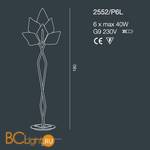 Торшер Bellart Alaska 2552/P6L 04/V01-V09 - Схема