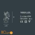 Настольная лампа Bellart Ametista 1650/LU2L 03/V09 - Схема