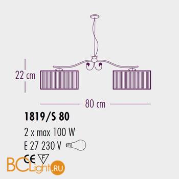 Подвесной светильник Bellart Charme 1819/S80 17/P06 - Схема
