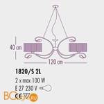 Подвесной светильник Bellart Charme 1820/S2L 10/P10 - Схема