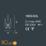 Бра Bellart Ego 1805/A3L 05/V18 - Схема