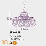 Подвесной светильник Bellart Gemini 2110/L9L 05/V01 - Схема