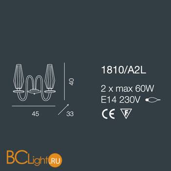 Бра Bellart Karma 1810/A2L 05/P09 - Схема